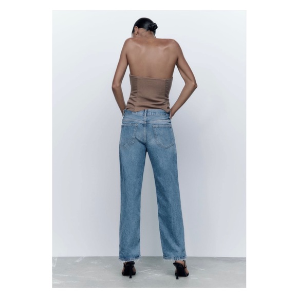 Zara Relaxed Boyfriend Straight Leg | NWT | Size 8 - Picture 5 of 12